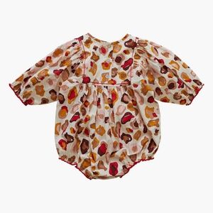 Pink Chicken leopard print onesie bubble suit